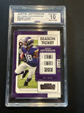 Justin Jefferson 2021 Panini Contenders #63 Season Ticket