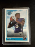 2018 Donruss #317 Lamar Jackson Rated Rookie RC Baltimore Ravens front