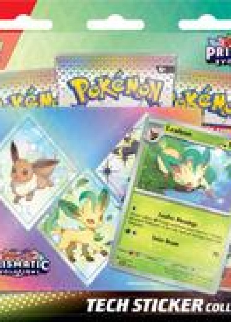 Leafeon Prismatic Evolutions Tech Sticker Collection Sealed — PokemonWizard stock