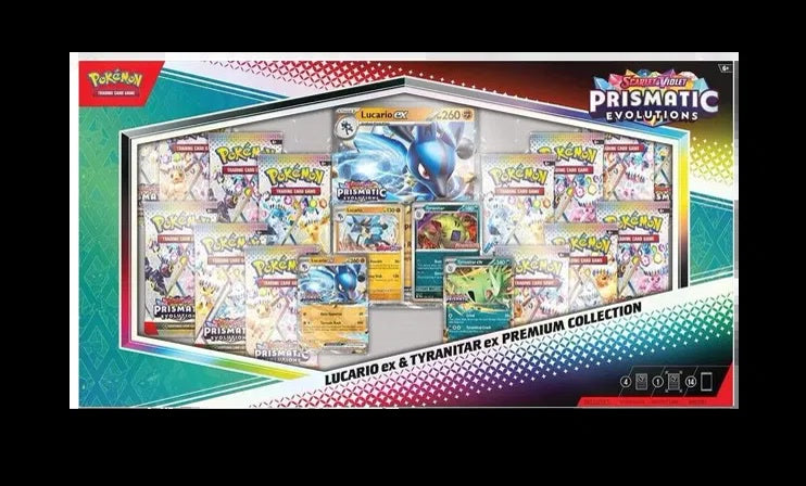 Prismatic Evolutions Lucario ex & Tyranitar ex Premium Collection (Sam's Club)