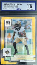 Marquez Callaway 2022 Panini Donruss #243 Press Proof Gold