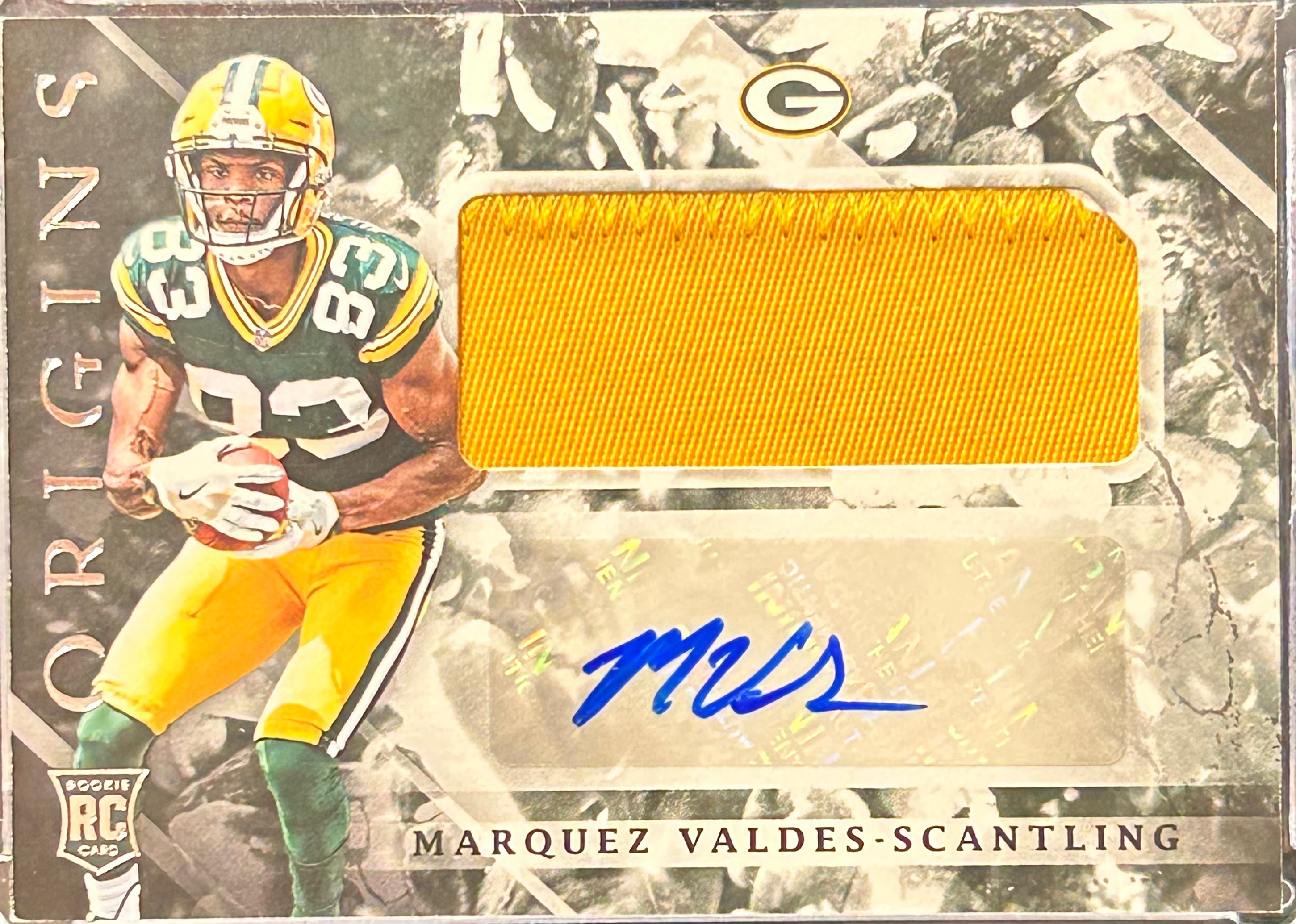 Marquez Valdes-Scantling 2018 Panini-Origins #136 Relic Auto Rookie