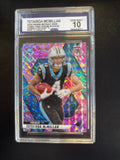 2025 Panini Mosaic #309 Tetairoa McMillan Camo Pink Prizm Rookie RC Carolina Panthers CCG 10 front