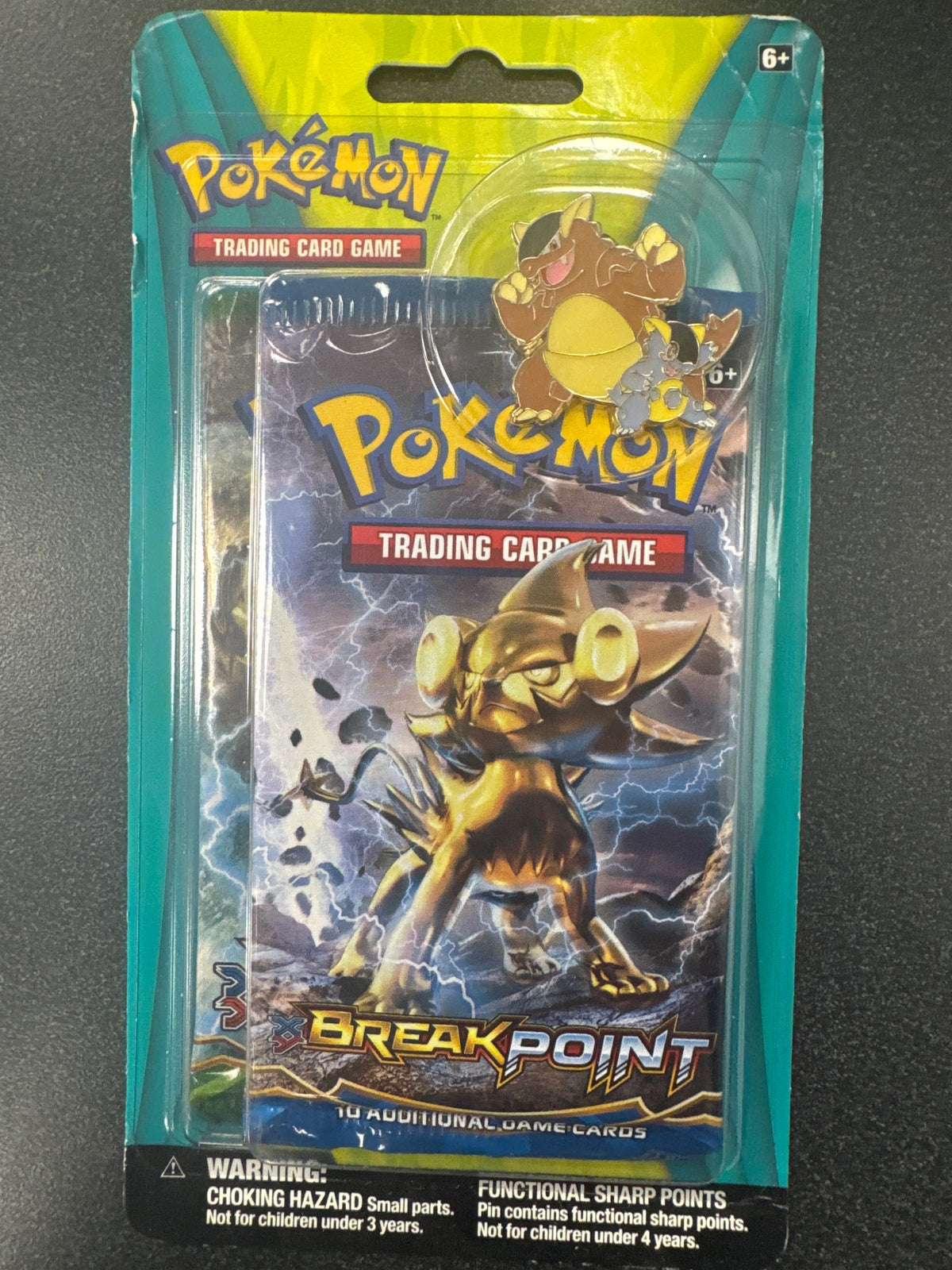 Pokemon XY BREAKpoint Mega Kangaskhan Pin 2-Pack Blister Sealed alternate stock