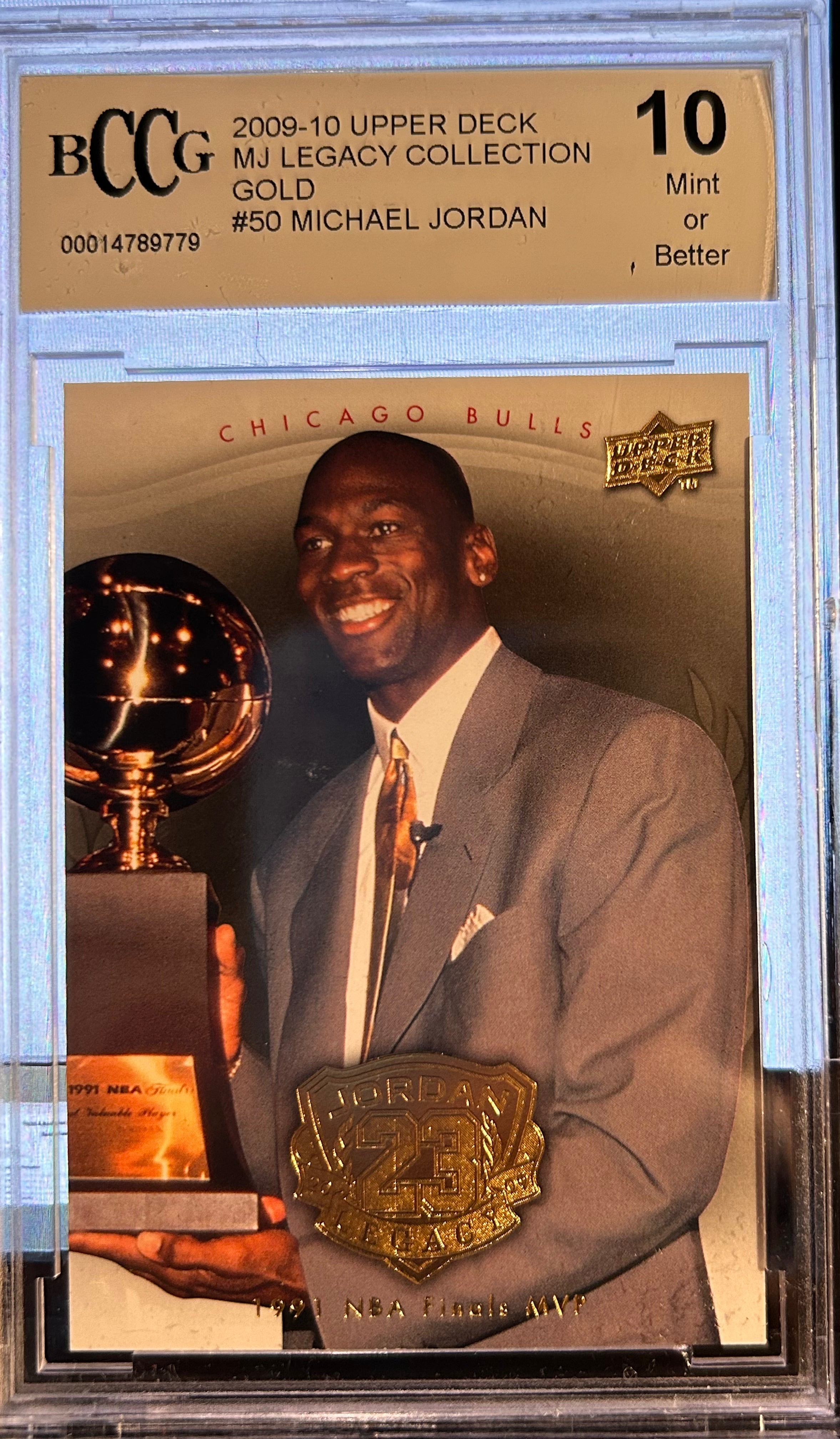 Michael Jordan #50 2009-10 Upper Deck MJ Legacy Collection Gold