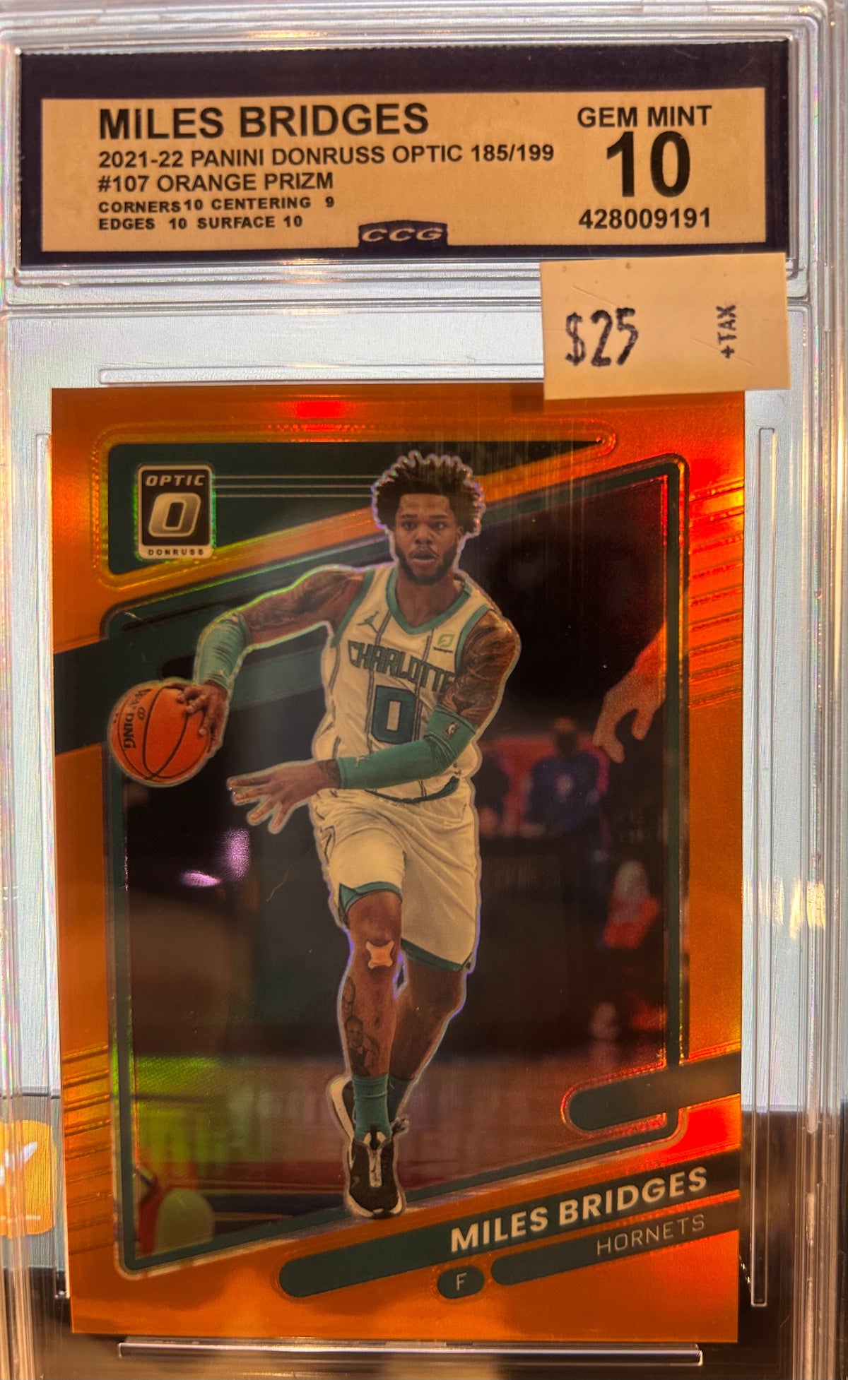 Miles Bridges 2021-22 Panini Donruss Optic #107  185/199 Orange Prizm