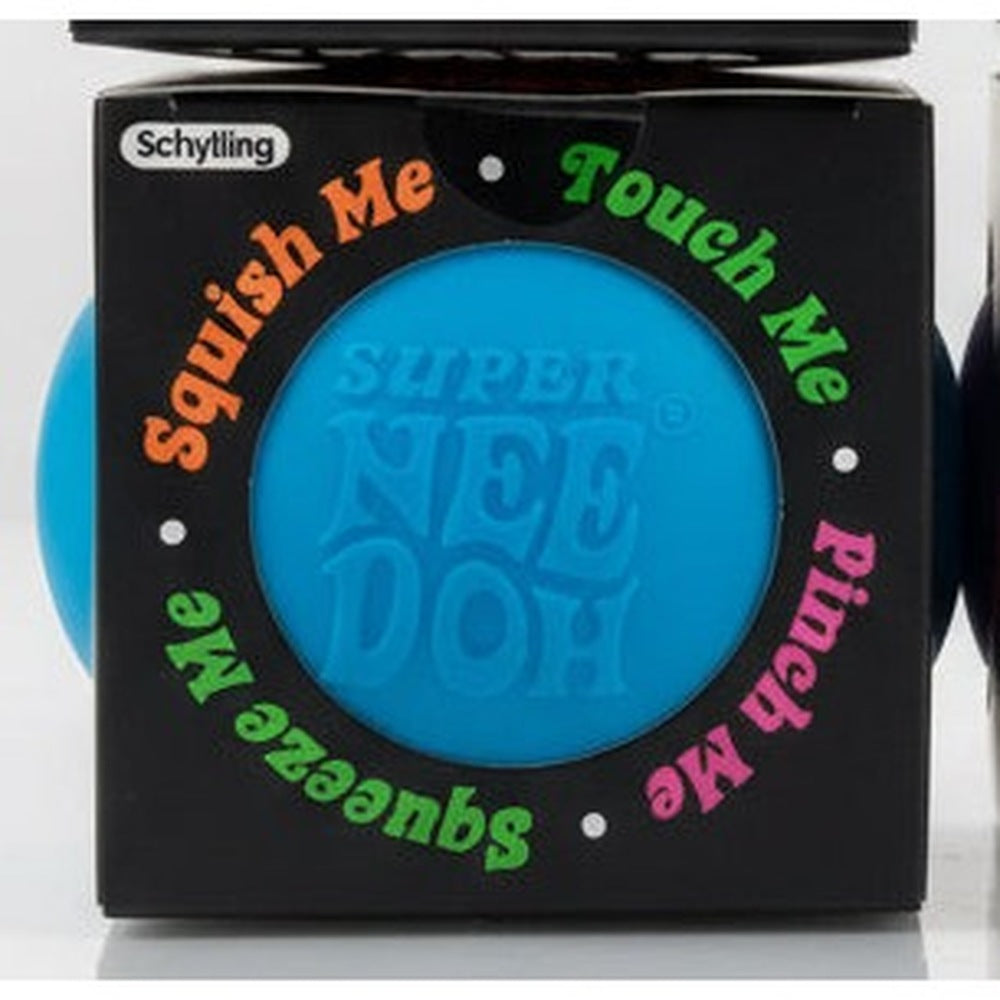 Schylling Super NeeDoh The Groovy Glob - Blue (Large, Original Packaging)