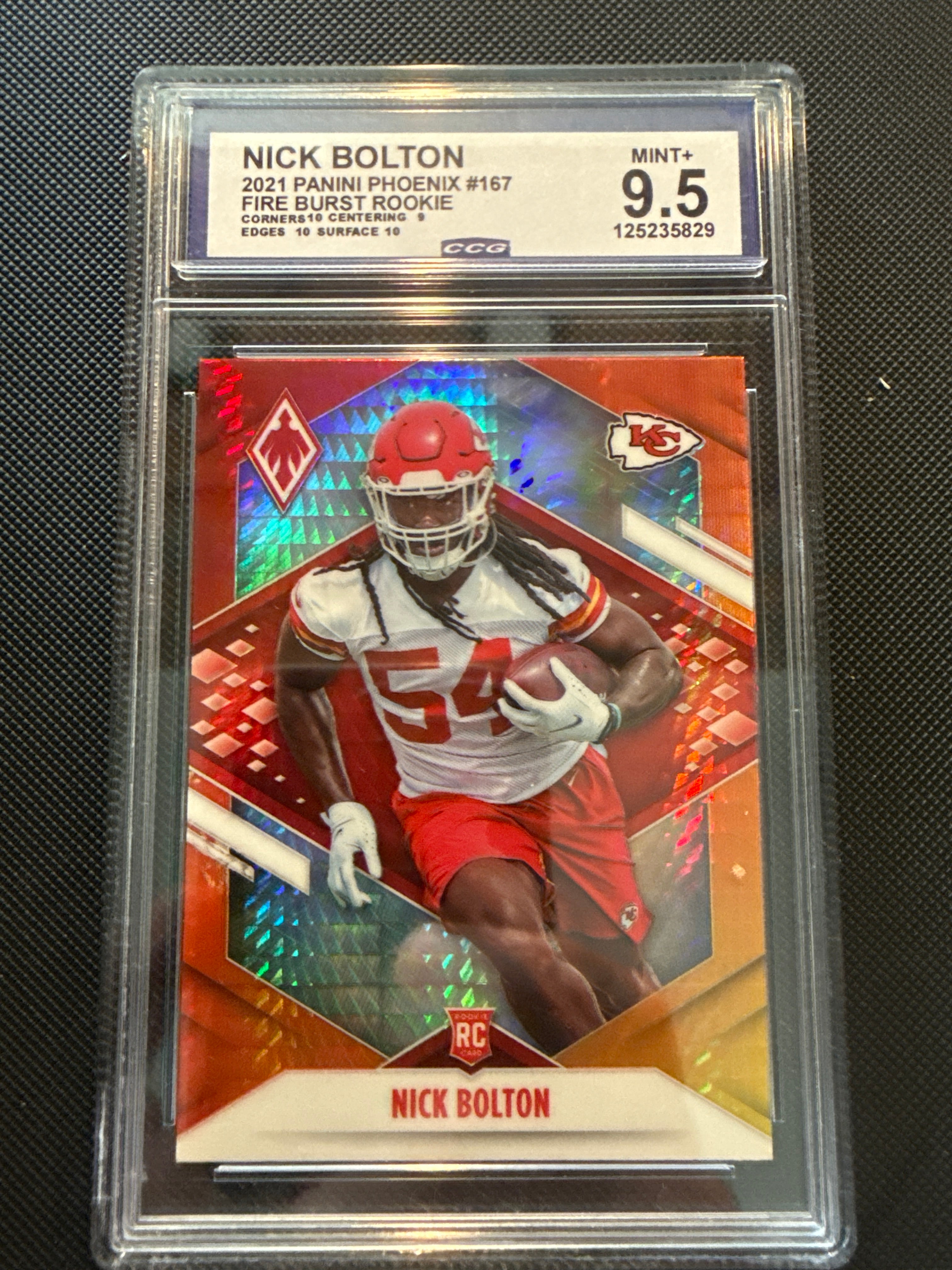Nick Bolton 2021 Panini Phoenix #167 Fire Burst Rookie