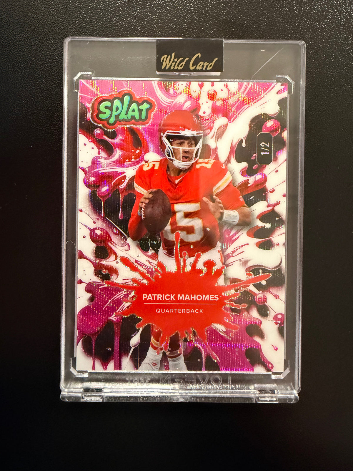 Patrick Mahomes /2 Holo Splat Wild Card