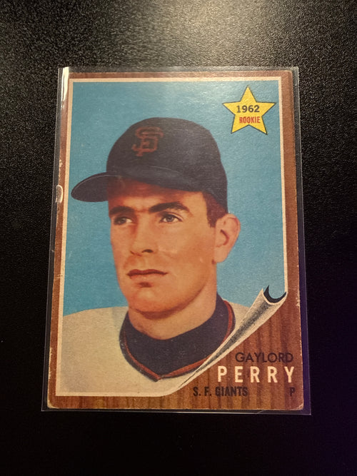 1962 Topps #199 Gaylord Perry Rookie RC San Francisco Giants front