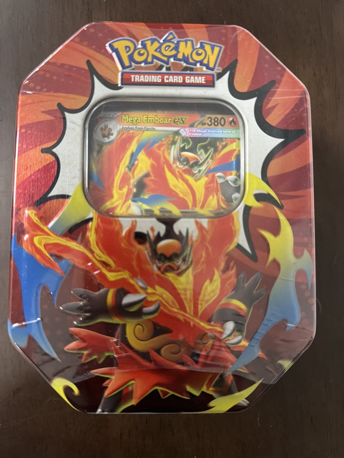 Pokemon TCG Mega Emboar EX Tin