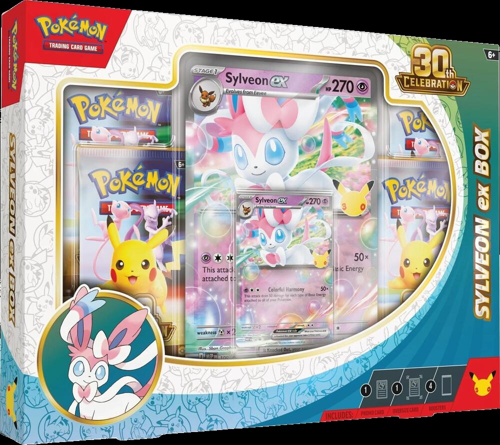 Pokémon TCG 30th Celebration Sylveon ex Box
