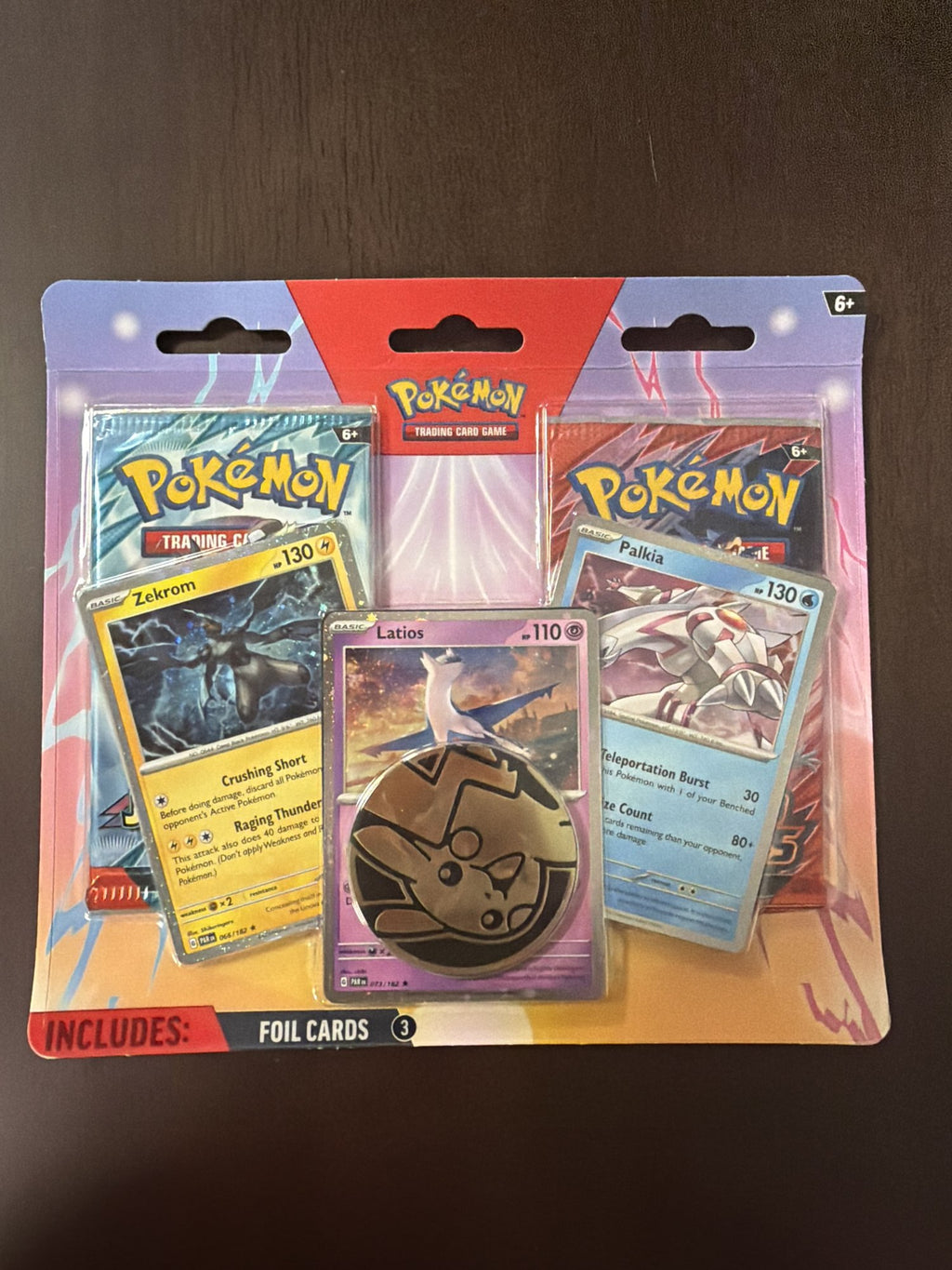 Pokemon TCG Zekrom Latios Palkia Coin Collection Blister