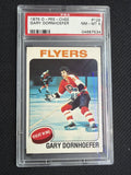 PSA cert 04687534 front slab — 1975 O-Pee-Chee #129 Gary Dornhoefer PSA 8 NM-MT