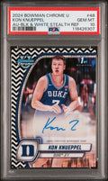 PSA cert 118426307 front — 2024 Bowman Chrome University #48 Kon Knueppel GEM MT 10