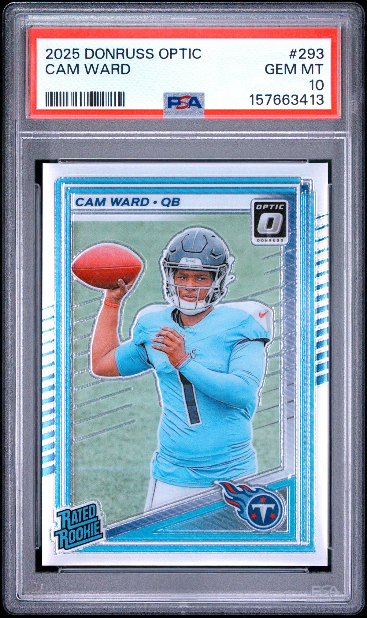 PSA cert 157663413 front — Cam Ward #293 Rated Rookie PSA 10