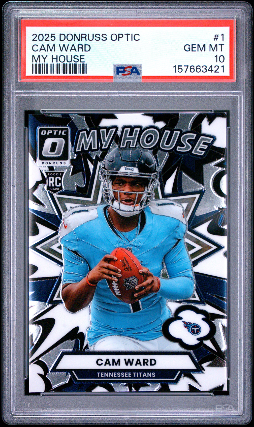 PSA cert 157663421 front — Cam Ward My House #1 PSA 10