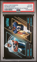 PSA 79940859 front — 2022 Contenders Contenders Series Eddie George/Ray Lewis Platinum #10/10 PSA 8