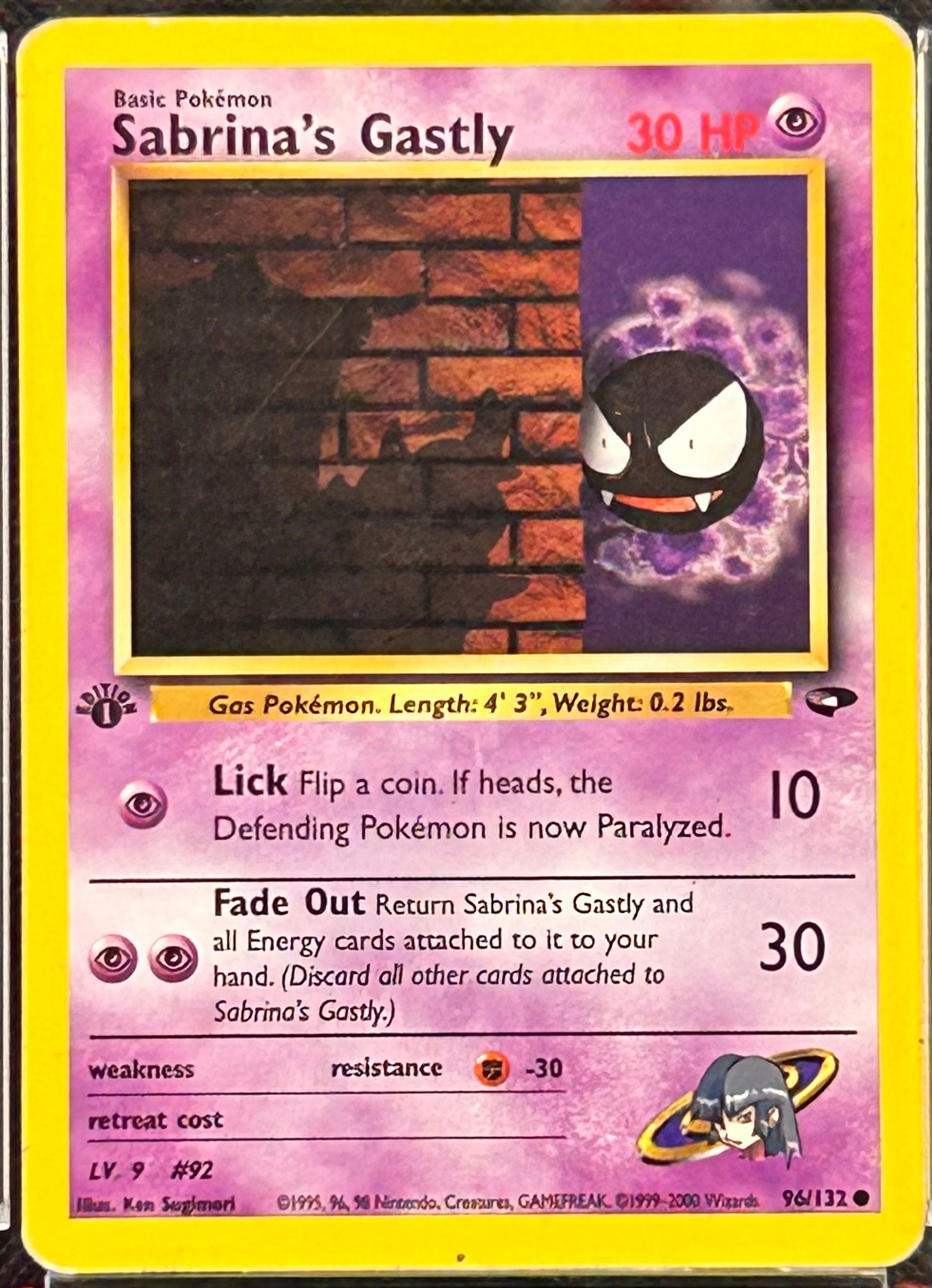 Sabrina's Gastly #92 1995