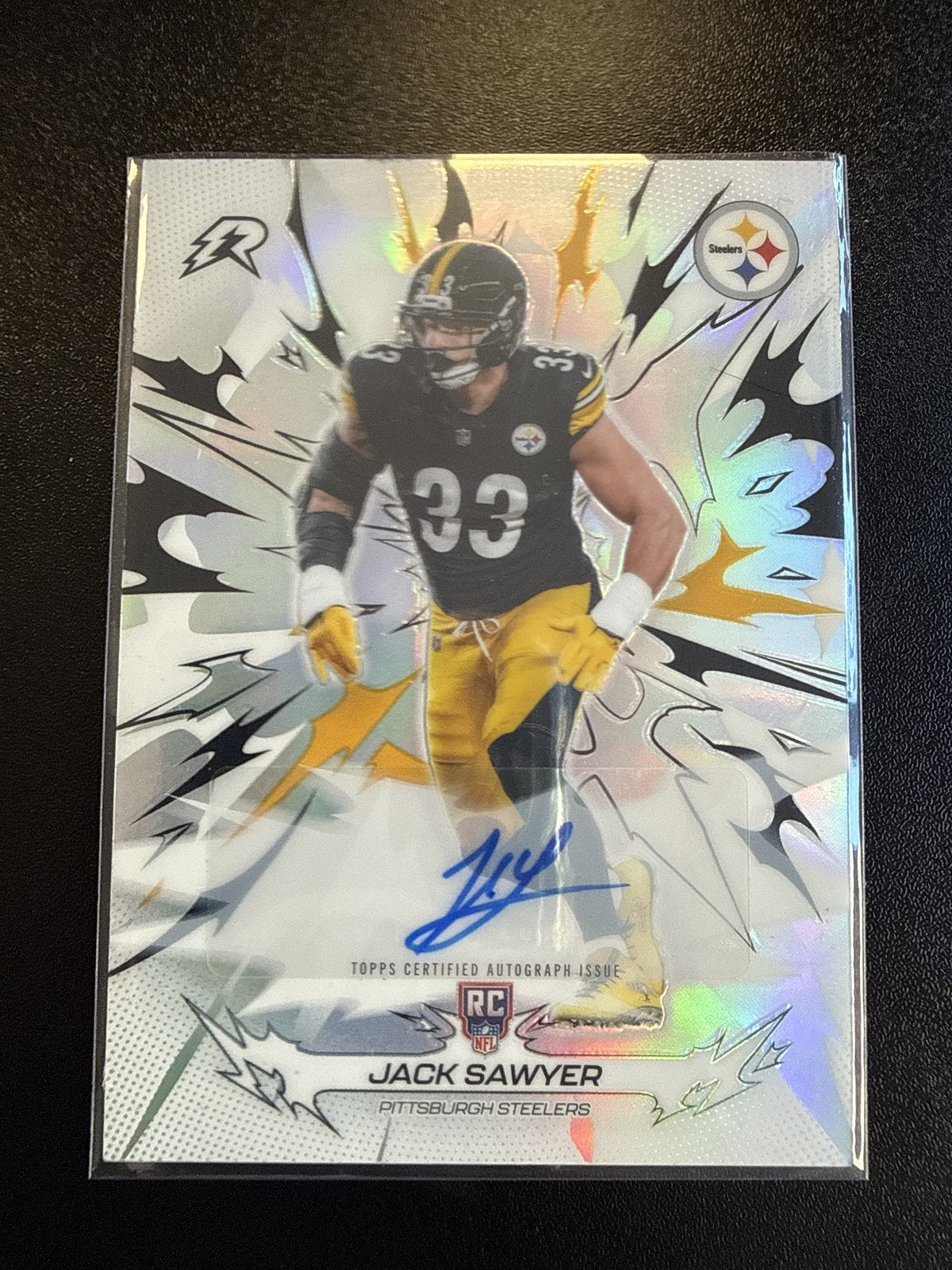 2025 Topps Resurgence Jack Sawyer Rookie Signatures Auto RC #180 front