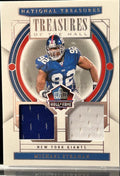 Michael Strahan 2023 Panini National Treasures #TOH-MST Relic 11/25