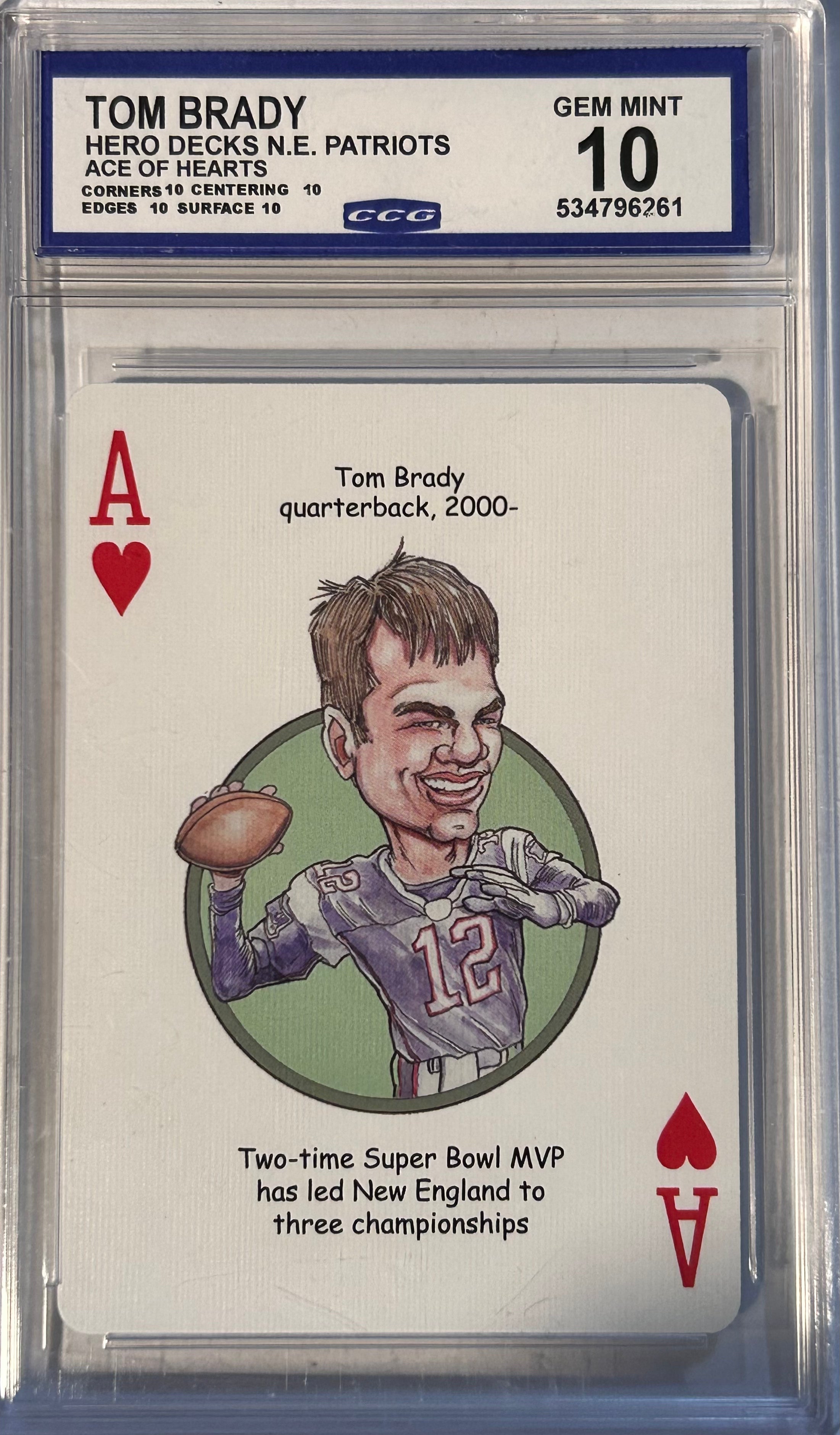 Tom Brady Hero Decks Ace of Hearts