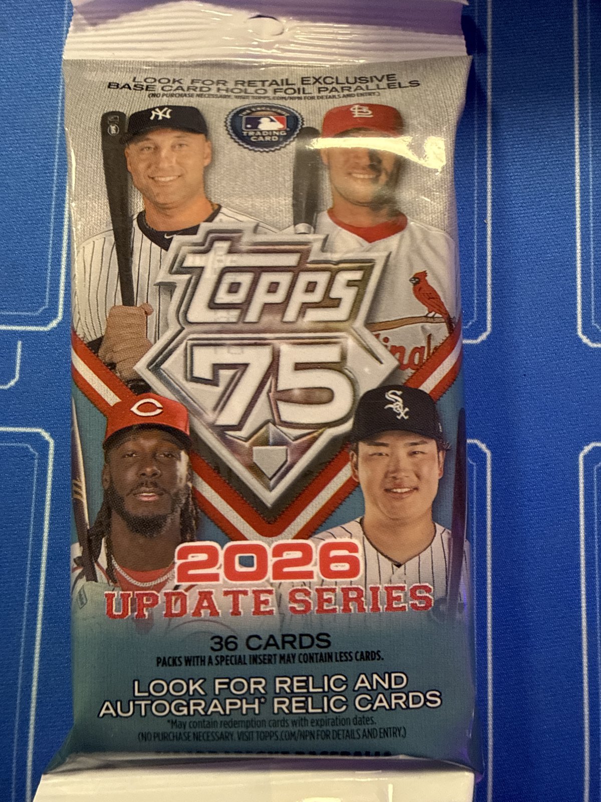 2026 Topps Update Series Baseball (Topps 75) Retail Fat Pack - 36 Cards