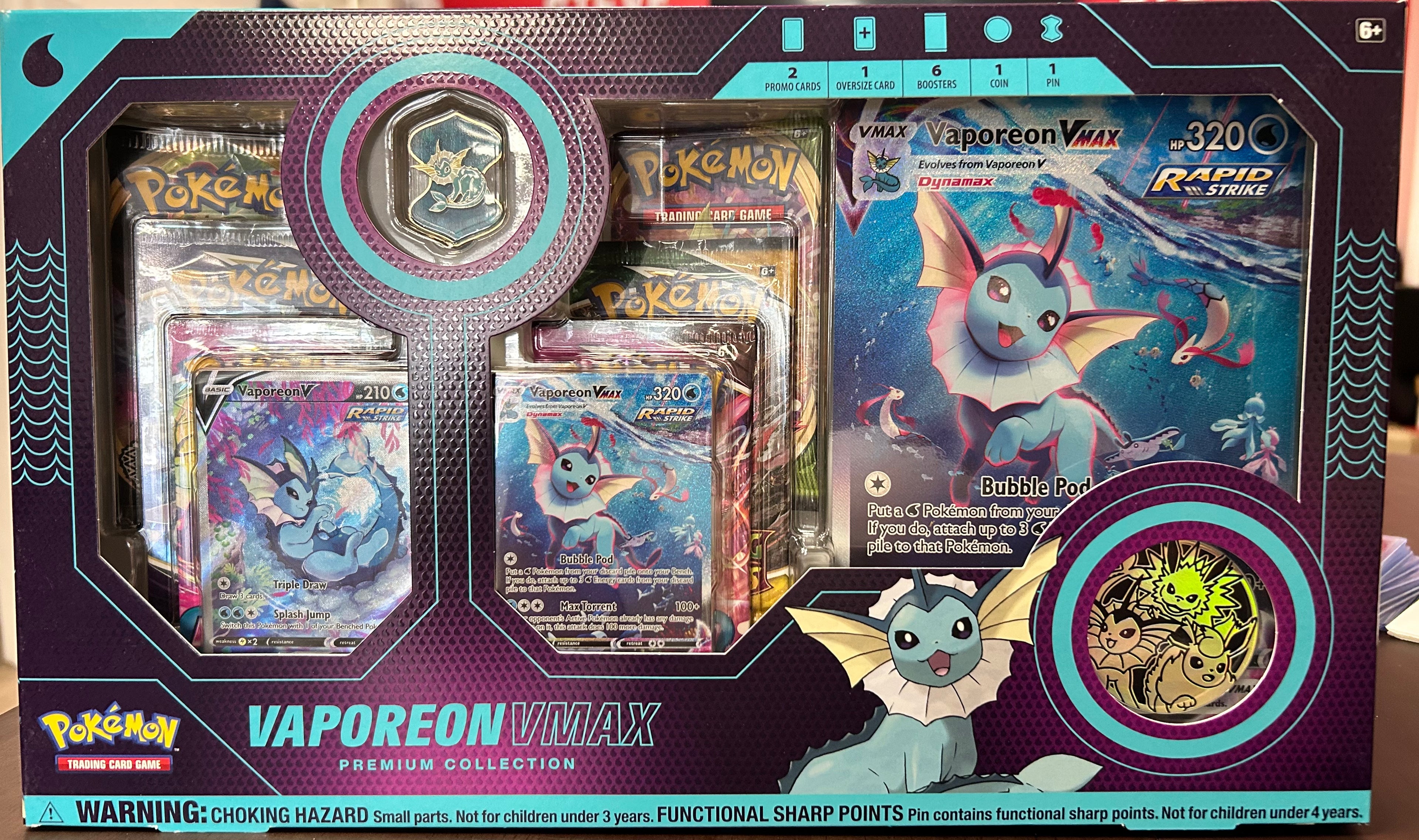 Vaporeon VMAX Premium Collection Box