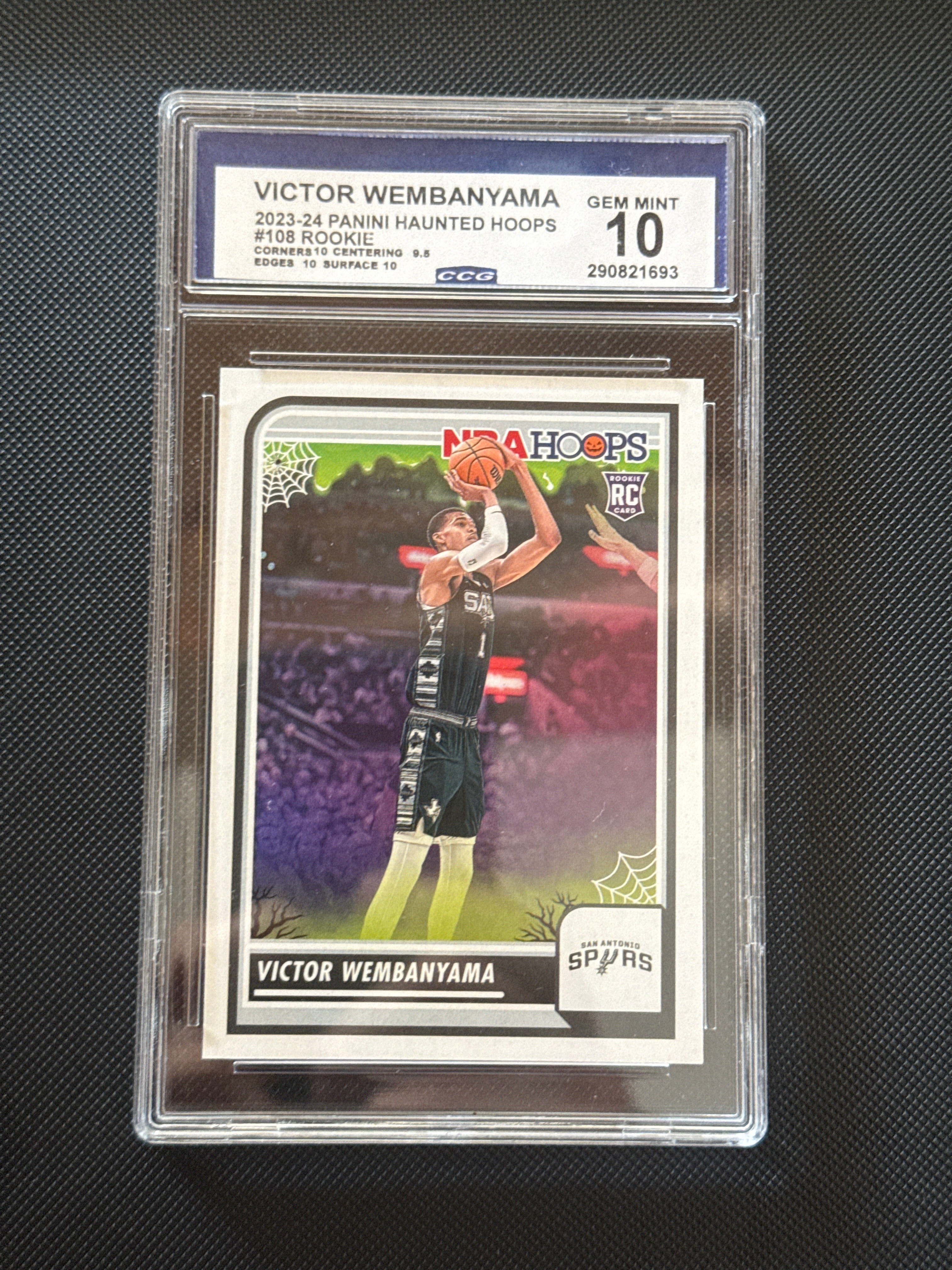 Victor Wembanyama 2023-24 Panini Haunted Hoops #108 Rookie