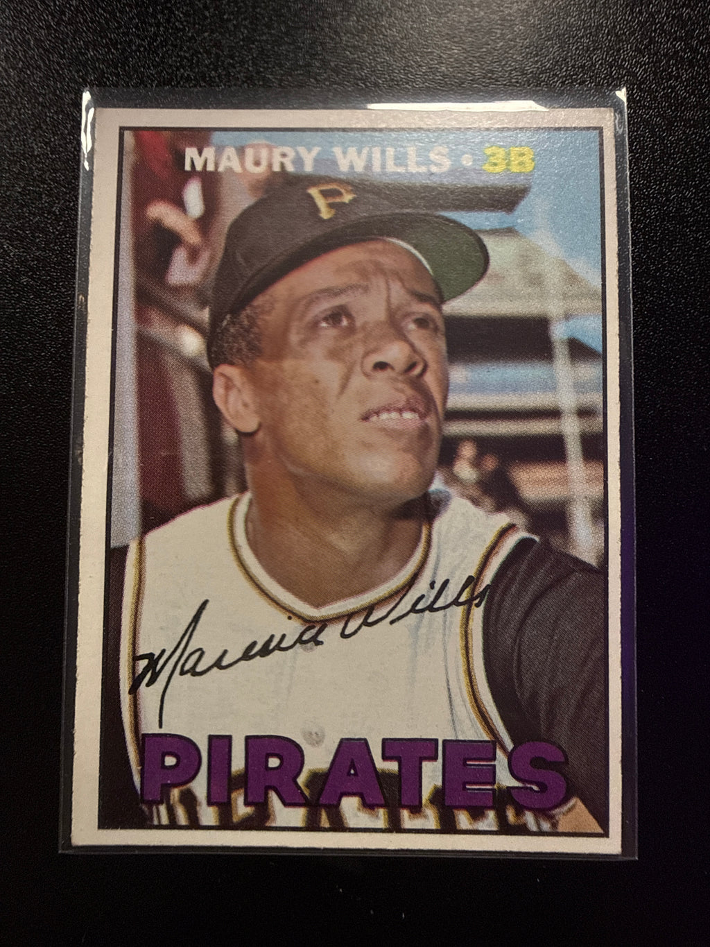 1967 Topps #570 Maury Wills Pittsburgh Pirates High Number front