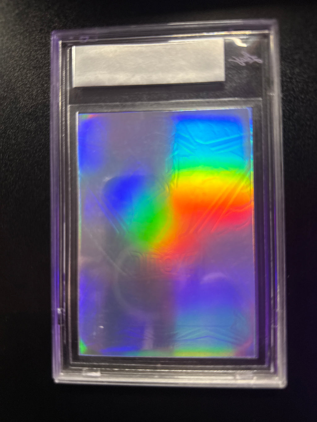 2022 Leaf Exotic 1/1 Bobby Witt Jr. Autographed Pre-Production Proof Prismatic Fish back