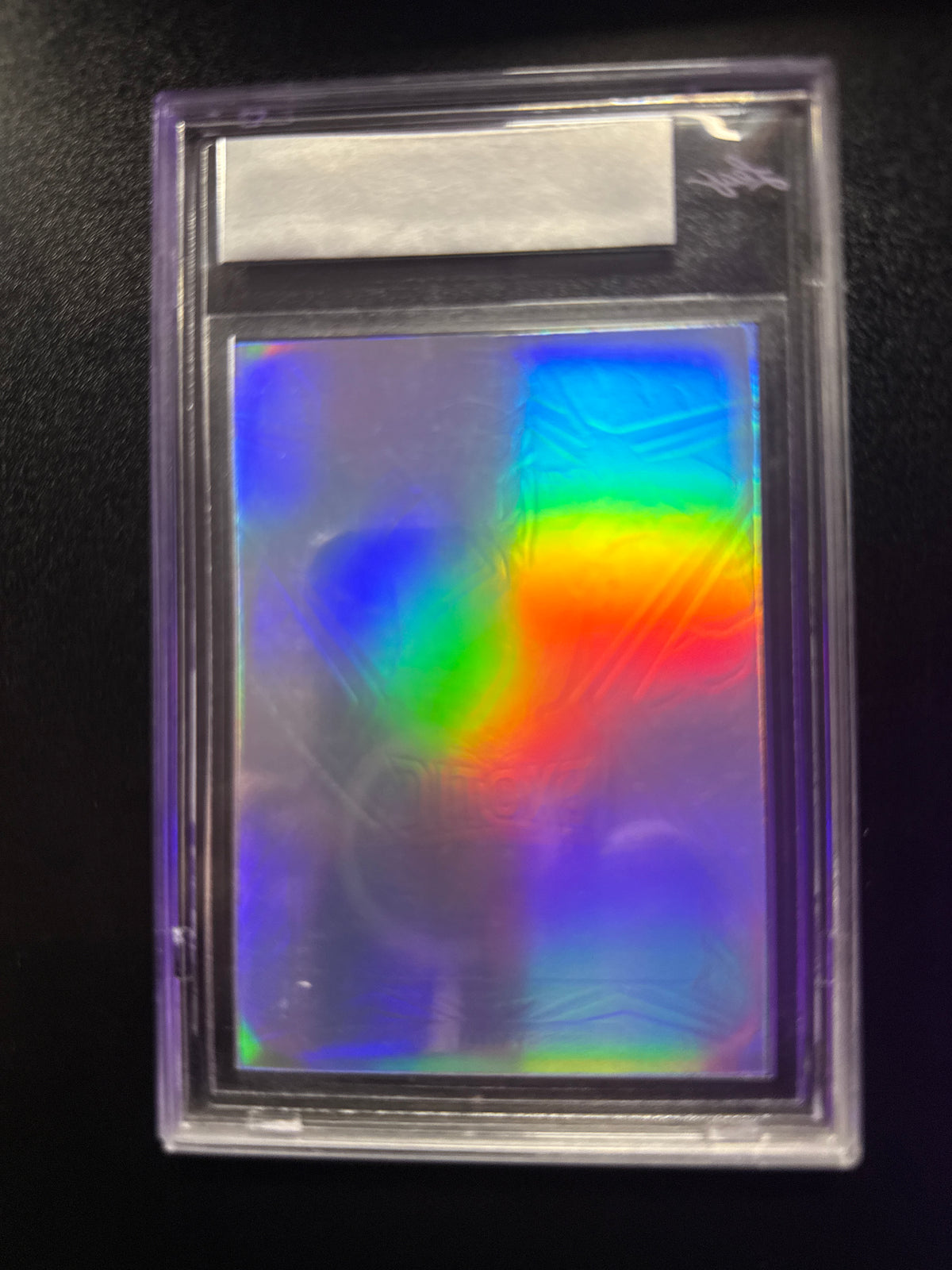 2022 Leaf Exotic 1/1 Bobby Witt Jr. Autographed Pre-Production Proof Prismatic Fish back