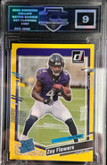 Zay Flowers 2023 Donruss #307 Yellow Rated Rookie